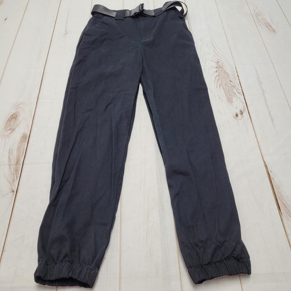TNA Black Track Pants with Elastic Cuffs